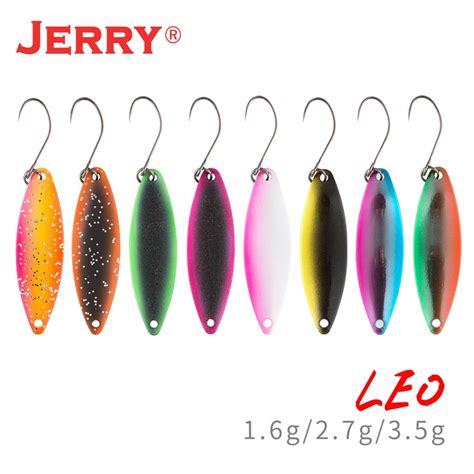 Jerry Leo Narrow Micro Trout Spoon Lure Kit Set Brass Rustless Fishing