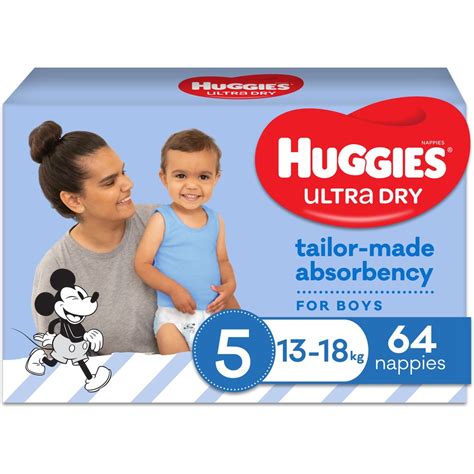 Huggies Ultra Dry Walker Boy Nappies Jumbo Pack Size