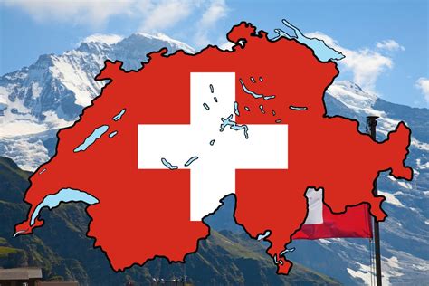 Each peak has its own name (left to. Flag Map of Switzerland - Speedart - YouTube