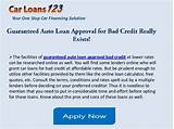Online Auto Loan Lenders For Bad Credit Pictures