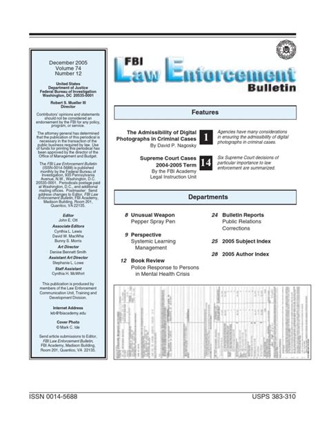 Power up your marketing and get people to pay attention to your business, pursuit, or clients. FBI Law Enforcement Bulletin - Dec05leb | Federal Bureau Of Investigation | United States Government