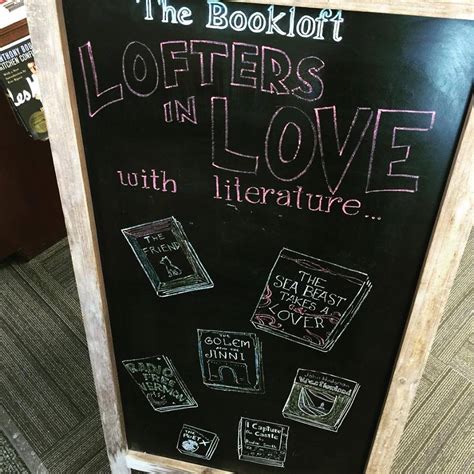 Bookstore Chalkboard Of The Day The Bookloft Shelf Awareness