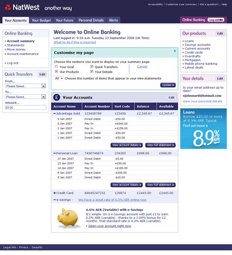 Online banking with natwest international allows you to manage your money 24/7. NatWest Online Banking prototype - Matt Hobbs