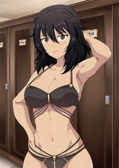 Rule 34 Andou Girls Und Panzer Bikini Blush Breasts Female Girls