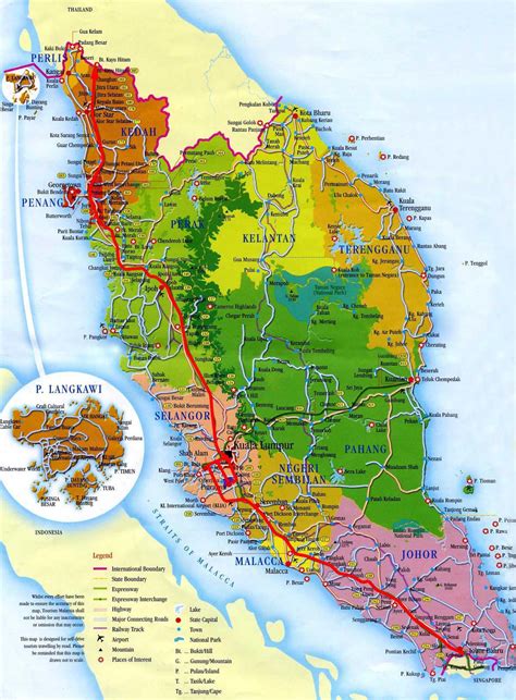Mapas Imprimidos De Malasia Con Posibilidad De Descargar