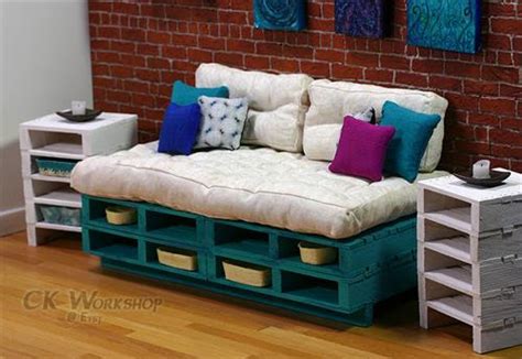 This diy sofa transforms into a bed and is way more comfortable than most convertible this is a diy video on how to make a sofa that can also be used as a bed with tv boxes! DIY Pallet Sofa with Storage Space | Pallets Designs