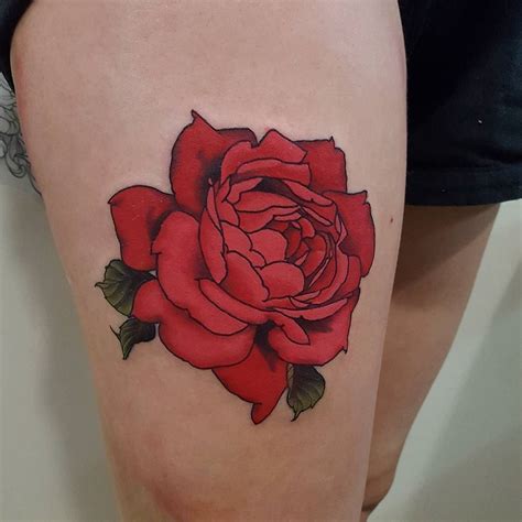 English Rose Tattoo By Filthytattooart At Black Cat Tattoo In Auckland