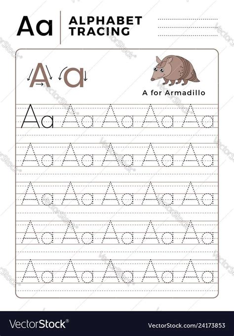 Aa Tracing Worksheets