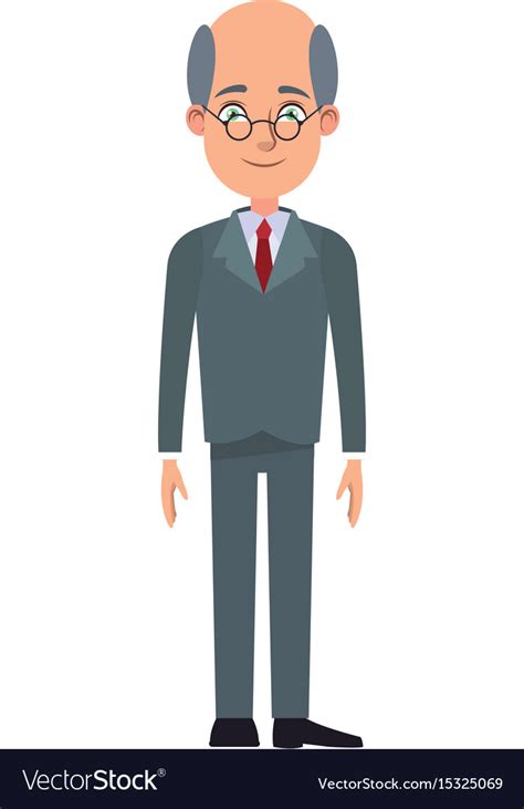 Cartoon Business Man Cartoon Character Young Male Vector Image