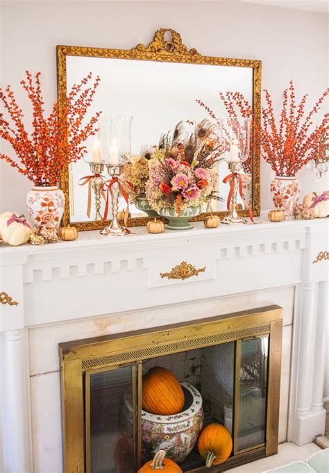 Dressing An Elegant Fall Mantel Pender And Peony A Southern Blog