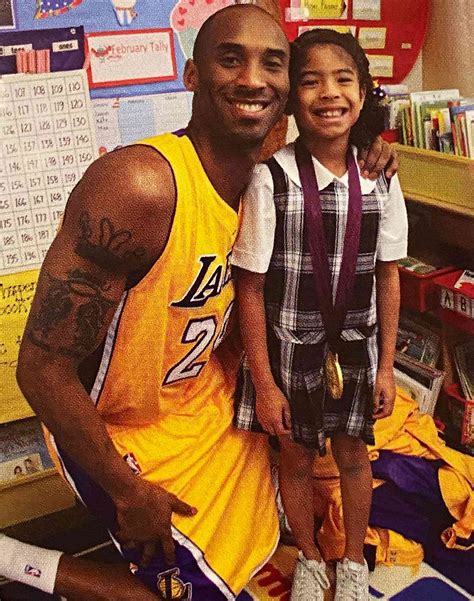Kobe Bryant Dressed In Full Lakers Uniform For Giannas Career Day