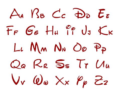 Disney Font Alphabet Letter Printables Walt Disney Logo Walt Disney