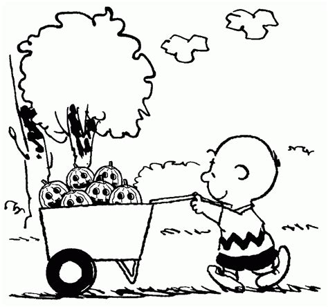 Charlie Brown Halloween Coloring Coloring Pages