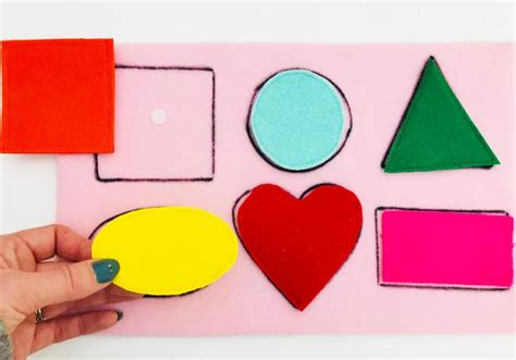 Funky Felt Shape Matching Game Fun Learning Activities