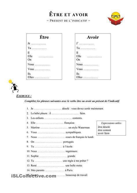 26 Best French Etre And Avoir Images Teaching French French Verbs