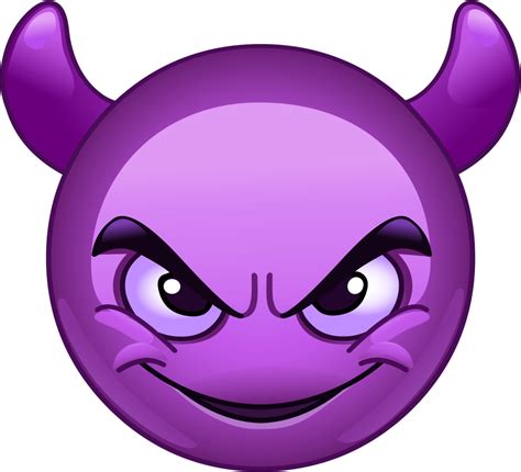 Purple Devil Emoji Decal