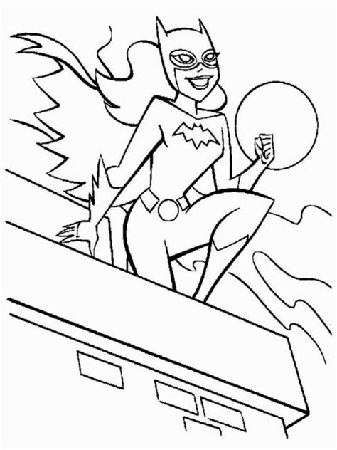 Bat Girl Coloring Pages Coloring Home
