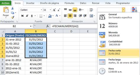 Convertir Texto A Formato Fecha En Excel Excel Total
