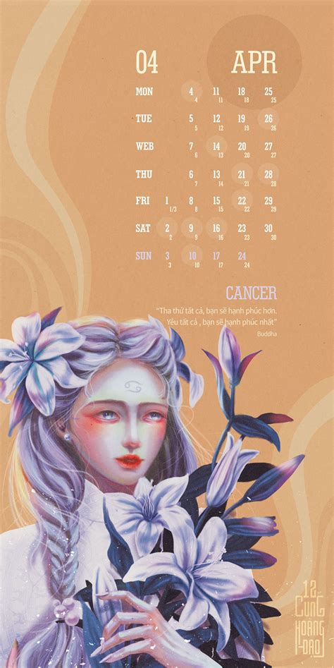 Zodiac Calendar 2022 Lịch 2022 12 Cung Hoàng đạo On Behance Zodiac