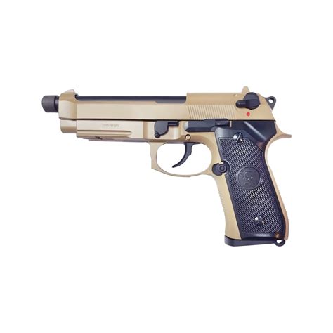 Kj Works M9a1 Tbc Full Metal Gbb Pistol Tan