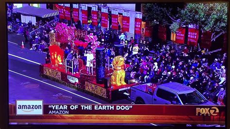 Asians At Amazon Float In The Chinese New Year Parade On 2018 02 24 In
