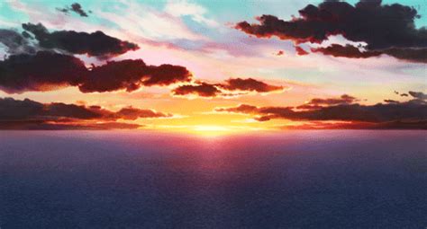 Background Aesthetic Anime Sunset  Aesthetic Beaut