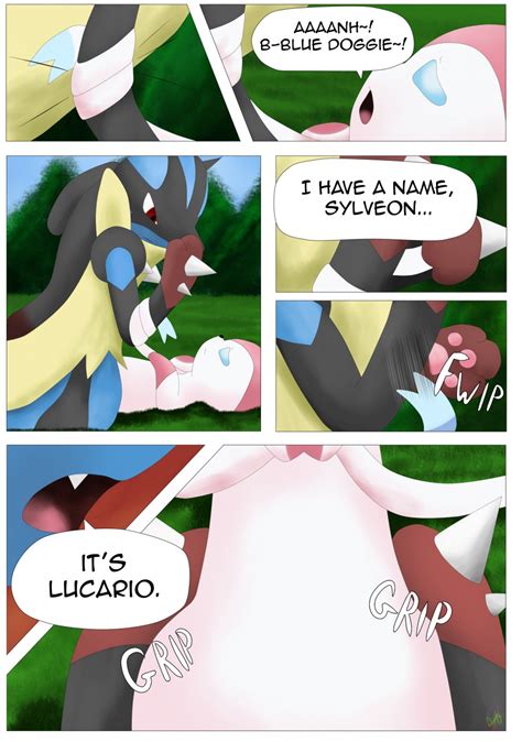 Rule 34 Arti4000 Comic Dialogue Eeveelution Female Lucario Male Mega