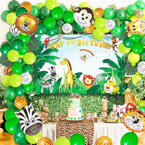Buy Jungle Theme Party Decorations 102pcs Birthday Party Supplies