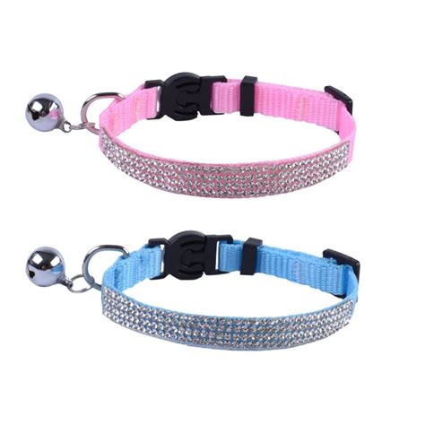 A wide variety of bling cat collars options are available to you, such as decoration, material, and feature. 2pcs/ pack Breakaway Adjustable Nylon Bling Sparkly ...