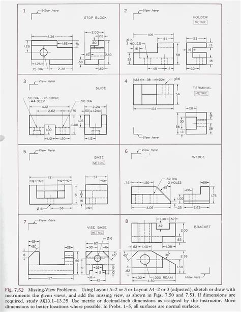 Engr1304 Orthographic Multiview Projections