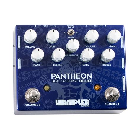 Wampler Pantheon Deluxe Dual Overdrive Pedal Stang Guitars