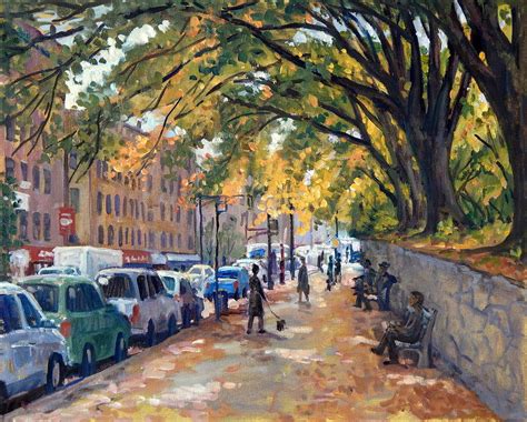 Autumn In Inwoodnyc Landscape Painting Painting By Thor Wickstrom