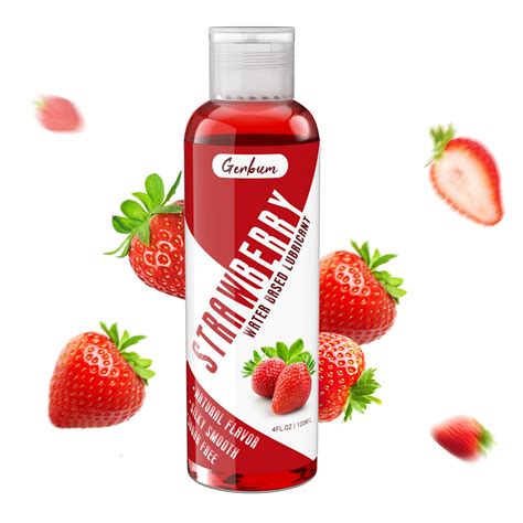buy 4 fl oz strawberry flavored water based lube for women sugar free personal lubricants for