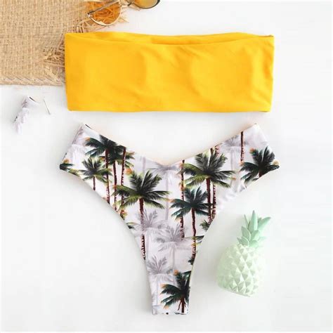 Palm Tree Bikini Set Frillos