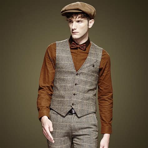 We're unique from other tux companies. Young Men Wool Suit Vest Fashion And Horse Grid Grid Dress ...