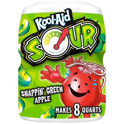 Buy Kool Aid Sours Snappin Green Apple Flavored Powdered Drink Mix 19