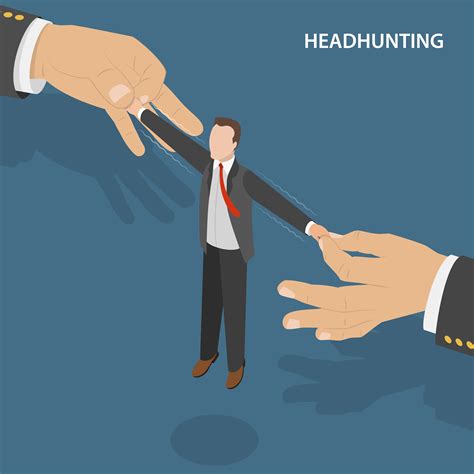 Headhunting Flat Isometric Concept 690447 Vector Art At Vecteezy