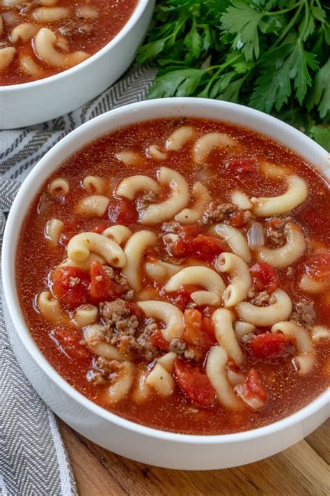 Hot Eats And Cool Reads Beefy Tomato Macaroni Soup Jgaebel2 Copy