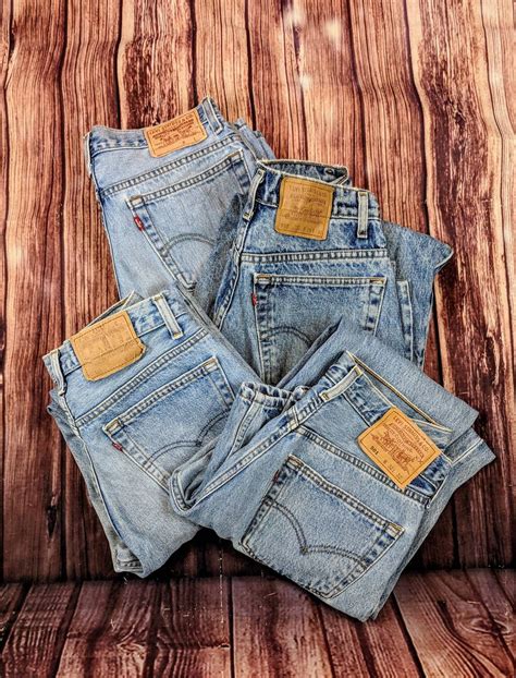 vintage levi s high waisted denim jean mom jean all sizes womens tapered leg 90 s 1990s size 26