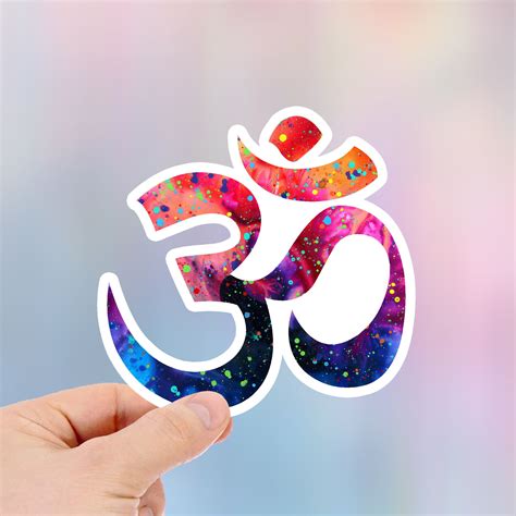 Ohm Symbol Yoga Stickers Meditation Stickers Ultimate Etsy Yoga