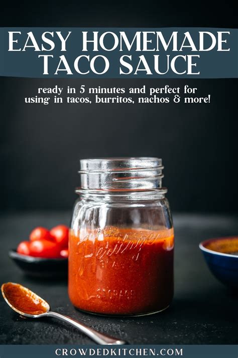 Homemade Taco Sauce 5 Minute Recipe Crowded Kitchen