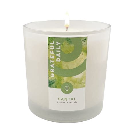Santal Soy Candle Highly Scented And Long Lasting
