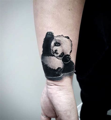 Panda Tattoo On Wrist Best Tattoo Ideas Gallery Tatuaje De Panda
