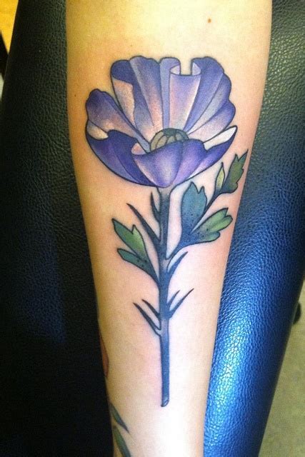 Amanda Grace Leadman Black 13 Tattoo Blue Flower Tattoos Black 13