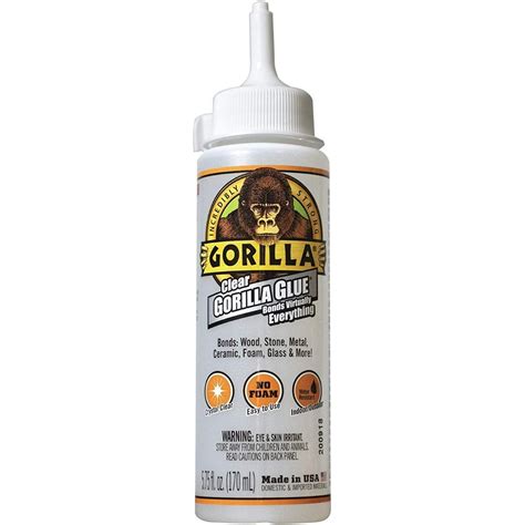 Gorilla Clear Glue 575 Ounce Bottle Clear Pack Of 14572502