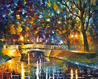 BRIDGE OF IMPRESSIONS - Original Oil Painting On Canvas By Leonid ...