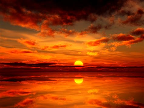 Beautiful Sunset And Reflection 5k Retina Ultra Hd Wallpaper