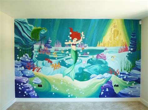 Disney Little Mermaid Mural Ariel Mural Painting