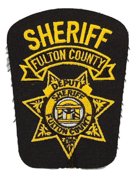 Fulton County Georgia Deputy Sheriff Patch Preowned Ebay