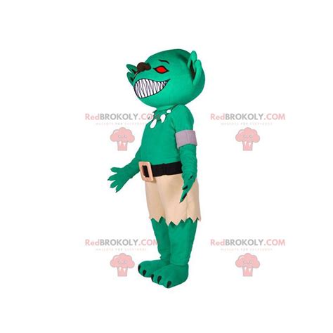 Monster Alien Green Alien Mascot Human Mascots Sizes L 175 180cm